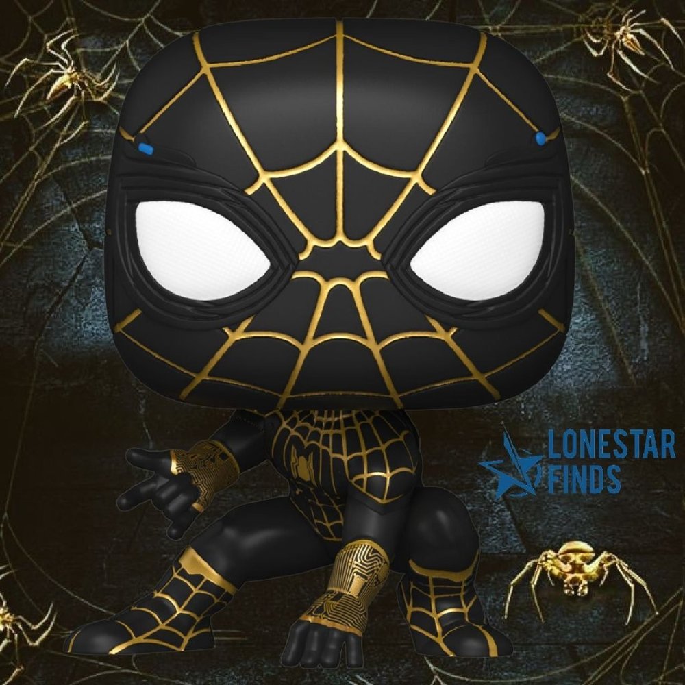 Funko Pop! Marvel Spider-Man No Way Home Black and Gold Suit Figure #911!